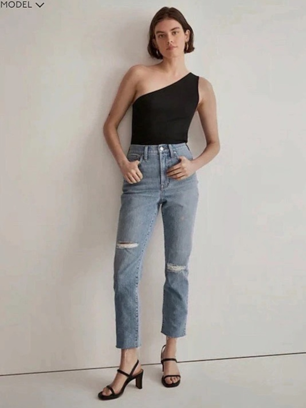Madewell The Perfect Vintage Jean: Distressed Ripped Edition Bradwell Wash
